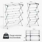 Tendedero con ropa colgada mostrando resistencia