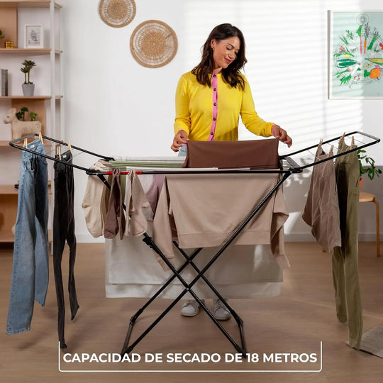 Detalle de ganchos y seguro de bloqueo