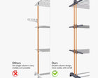 Estructura plegable almacenada