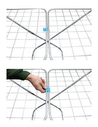 Alas extensibles del tendedero desplegadas