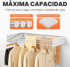 Tendedero plegado contra la pared