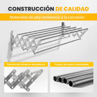Barras extensibles de acero inoxidable del tendedero RELAXTY