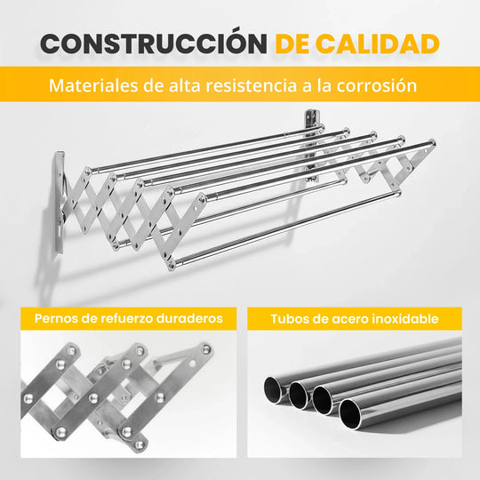 Barras extensibles de acero inoxidable del tendedero RELAXTY