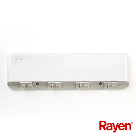 Detalle del rebobinado automático del tendedero Rayen