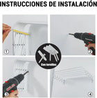 Tendedero de pared con 5 barras