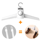 Tendedero eléctrico plegable con calefactor - vista lateral