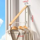 Tendedero de ropa plegable invisible extensible para pared sin taladro