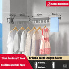 Tendedero de Ropa Retráctil de Aluminio para Interiores y Exteriores