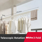 Tendedero de Pared Plegable y Retráctil Resistente para Ropa Colgante