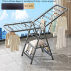 Tendedero de Ropa Plegable Multifuncional, de Suelo a Techo para Balcón, Interior y Exterior