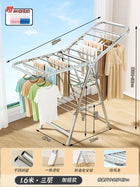 Tendedero de Ropa Plegable de Acero Inoxidable Multifuncional para Balcón