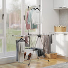 Alas ajustables del tendedero vertical plegable