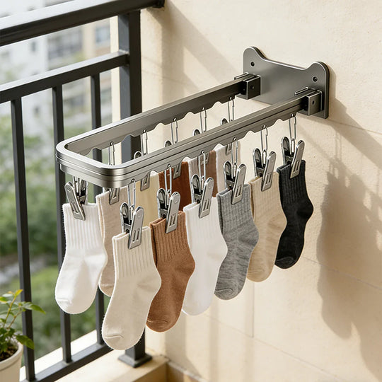 Colgador plegable de acero inoxidable para ropa pequeña