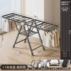 Tendedero de Ropa Plegable para Balcón, Hogar, Secado de Edredones, Ropa de Bebé, Colgador Exterior