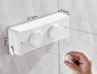Tendedero Retráctil Invisible de Pared de Acero Inoxidable Doble Cable