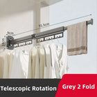 Tendedero de Pared Plegable y Retráctil Resistente para Ropa Colgante