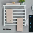 Toallero Eléctrico Calefactado con Pantalla Digital y Termostato Táctil, Secador para Toallas y Ropa, Acero Inoxidable 304
