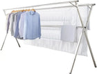 Tendedero de ropa plegable de acero inoxidable compacto