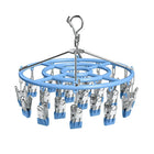 Tendedero de Ropa de Acero Inoxidable con Pinzas Antideslizantes 18/24 Clips Ahorro de Espacio
