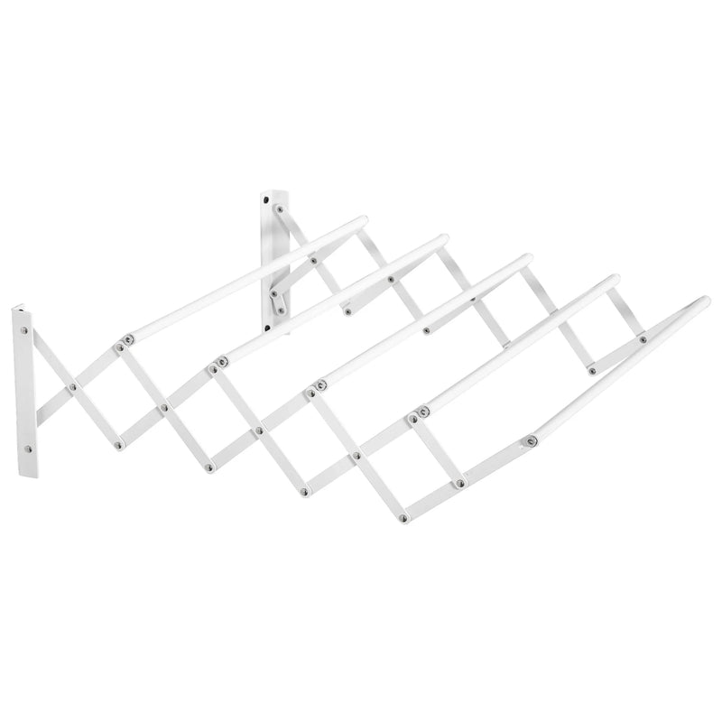 Primer plano de las barras del tendedero