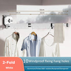 Tendedero de Ropa Plegable Retráctil para Pared - Ahorra Espacio