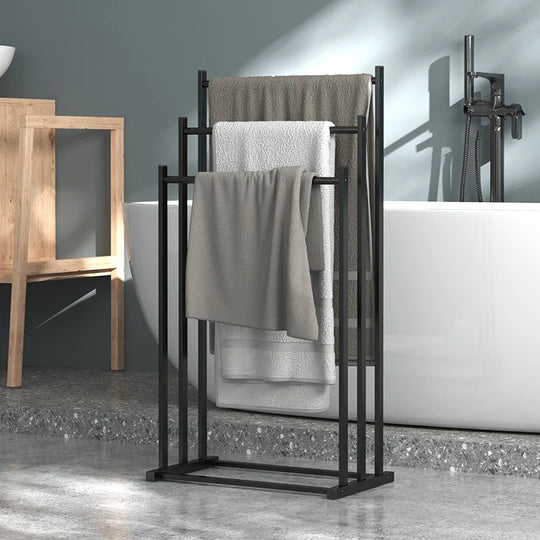 Soporte para toallas vertical de acero inoxidable