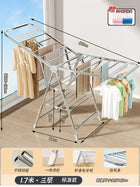 Tendedero de Ropa Plegable de Acero Inoxidable Multifuncional para Balcón