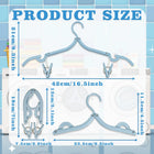 Set de 12 percheros plegables de viaje con pinzas