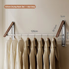 Tendedero de Ropa Plegable para Ventana y Balcón, Extensible e Invisible, Colgador de Pared Sin Taladro