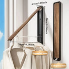 Tendedero de ropa plegable invisible extensible para pared sin taladro