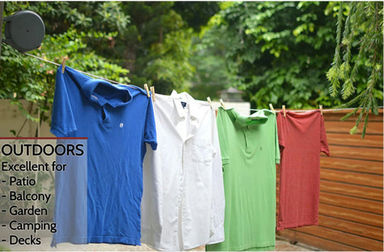 Cuerda de ropa estirable antideslizante reforzada