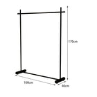 Soporte de Exposición para Ropa de Tienda Exterior, Perchero de Suelo a Techo de Hierro Forjado, Estante Simple para Ropa de Mujer