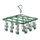 Tendedero de Ropa de Acero Inoxidable con Pinzas Antideslizantes 18/24 Clips Ahorro de Espacio