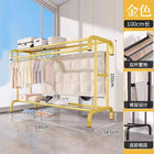Tendedero de Ropa Plegable de Pie para Balcón - Secador de Edredones y Ropa Interior