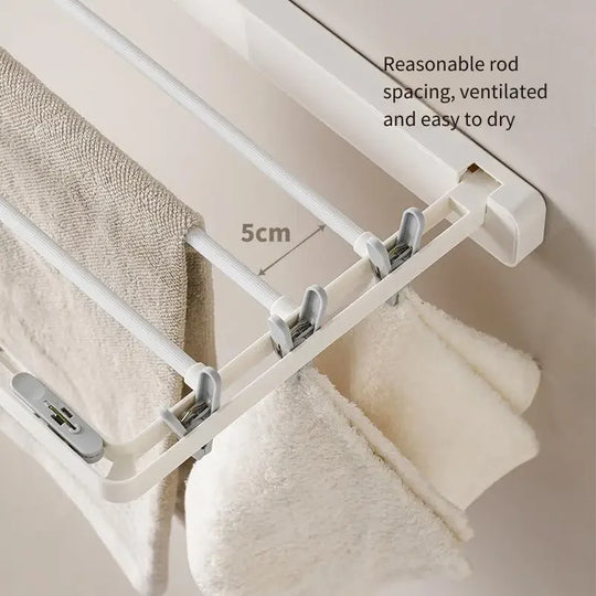 Pinzas de secado antiviento para tendedero de pared