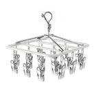 Tendedero de Ropa de Acero Inoxidable con Pinzas Antideslizantes 18/24 Clips Ahorro de Espacio
