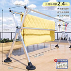 Tendedero de Ropa Plegable Telescópico para Interior y Exterior, Vertical Móvil para Edredones y Colgadores, Forma X