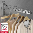 Tendedero de Pared Plegable con Cuerdas y Ángulo Ajustable - Secador de Ropa