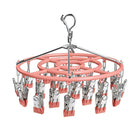 Tendedero de Ropa de Acero Inoxidable con Pinzas Antideslizantes 18/24 Clips Ahorro de Espacio
