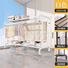 Tendedero de Ropa Plegable de Pie para Balcón - Secador de Edredones y Ropa Interior