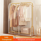 Funda Transparente para Perchero de Ropa, Cubierta Antipolvo de PEVA con Cremallera, Impermeable Protector de Ropa