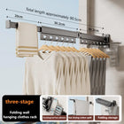 Tendedero de ropa plegable para balcón, secado telescópico, tendedero oculto, barra de secado para interior y baño