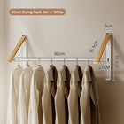 Tendedero de Ropa Plegable para Ventana y Balcón, Extensible e Invisible, Colgador de Pared Sin Taladro