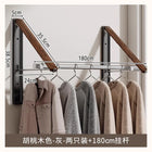 Tendedero de Ropa Plegable de Pared Sin Taladro de Aluminio y Ahorro de Espacio para Balcón y Interior