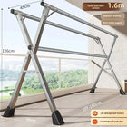 Tendedero de Ropa Retráctil y Plegable para Balcón de Acero Inoxidable