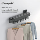Colgador de ropa plegable detalle estructura aluminio