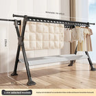 Tendedero de Ropa Telescópico Plegable de Pie - Ajustable Interior y Exterior
