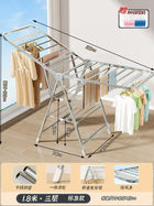 Tendedero de Ropa Plegable de Acero Inoxidable Multifuncional para Balcón