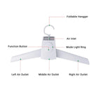 Percha plegable ahorrando espacio