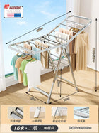 Tendedero de Ropa Plegable de Acero Inoxidable Multifuncional para Balcón